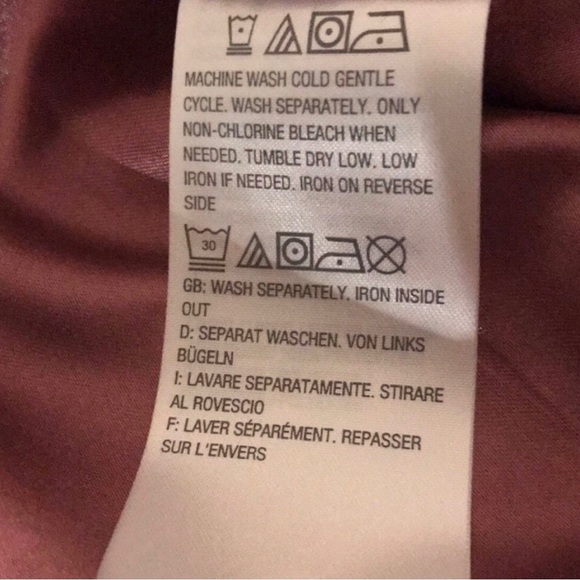 Faux Leather Jacket Size Medium Mauve Denim & Co. Rose Brown Full Zip Pockets - Picture 9 of 10